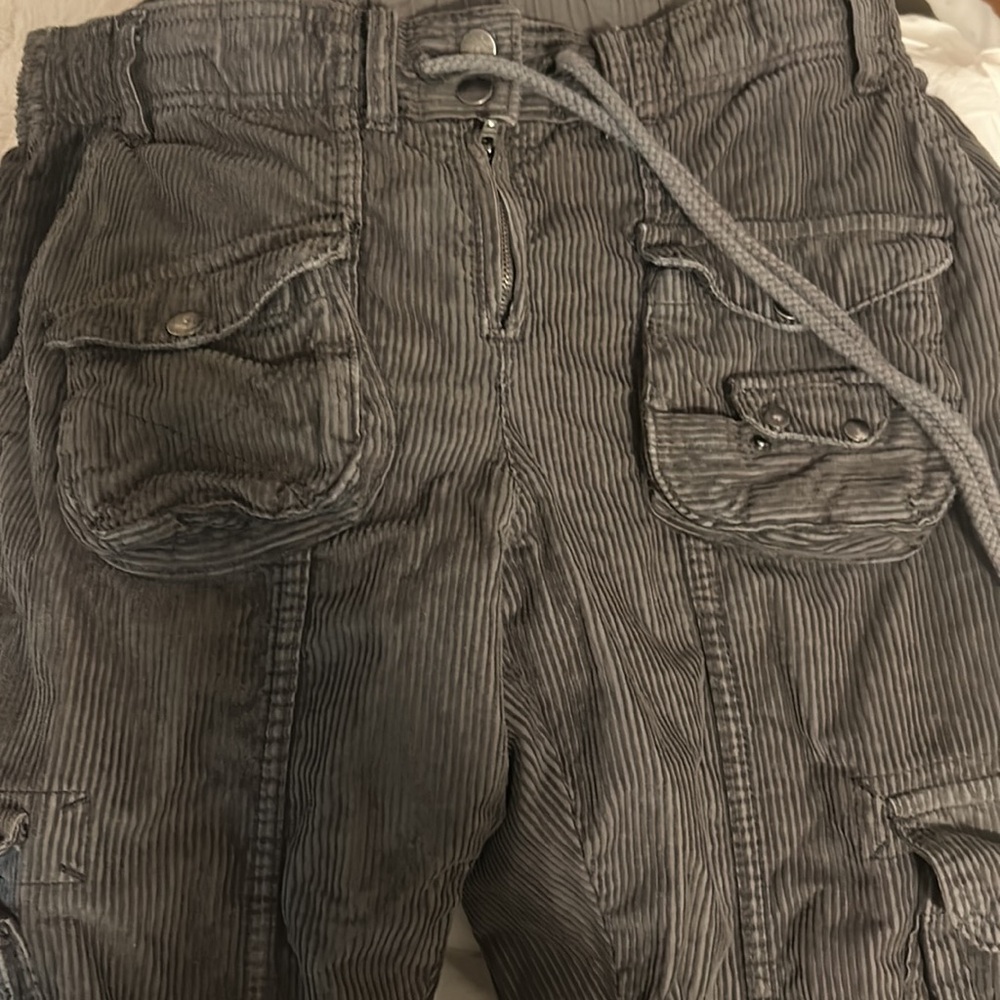 Free people brown Tahiti corduroy cargo pants small - Picture 5 of 5